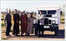The Association members with Mike McHugo