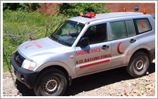The ambulance in Imlil