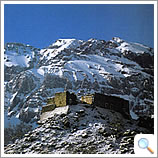 The old kasbah ruins from Imlil