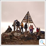 The summit of Toubkal