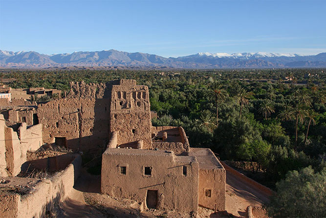 Crumbling kasbah, Skoura oasis